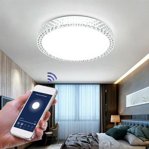 wifi-deckenleuchte. großhandel-Smart Modern Deckenleuchte WiFi Sprachsteuerung Geeignet für Wohnzimmer Schlafzimmer Küche Mit Google Home Amazon Alexa Iftwiling Lights