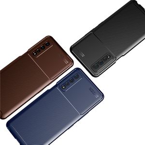 Silicone Carbon Fiber Cell Phone Cases for LG Stylo7 G G K92 K52 K62 Q52 V40 G8 ThinQ K40S Non slip Soft TPU Cover