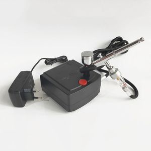 gesichtseinstellung spray großhandel-Professionelle Spritzpistole Gesichtspflegegeräte Airbrush Compressor Kit Air Pinsel Machine Set