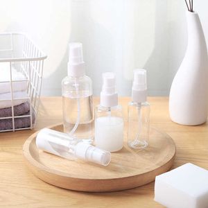 Huishoudelijke diversen reizen duidelijke plastic spuitfles pers mini make up water parfum dispenser kleine gieter
