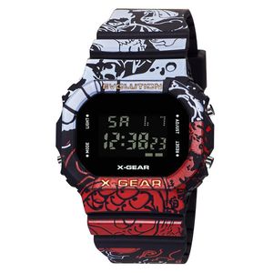 Kvadratisk män Klockor G Style Electronic Watch LED Digital S för analog Male Clock Vattentät Relogio Masculino Wristwatches