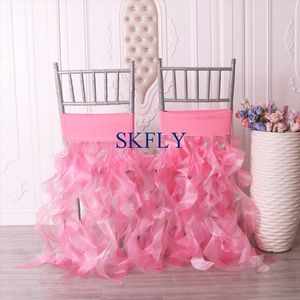 розовый детский стул оптовых-Председатель CH127A Подходит для любых модных свадебных розовых и детских курчавых ивовых спандекс