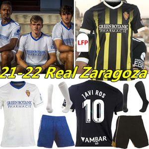л суарес рубашки оптовых-2021 Real Zaragoza Soccer Trackss Fran Gamez Zapater Vazquez Pombo Shinji Kagawa Футбольные рубашки Javi Ros L Suarez CamiSeta de Fútbol Kits Sock