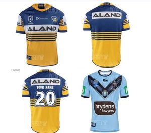 NSW Australia Rugby Koszulki Blues State of Origin Alternatywne Jersey Home Prawdziwe Blue Captains