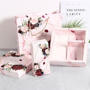 1Set Original Gift Packaging Box Girl Communion High Grade Cardboard Boxes Wrapping Paper Wedding Valentines Shop Jewelry Wrap
