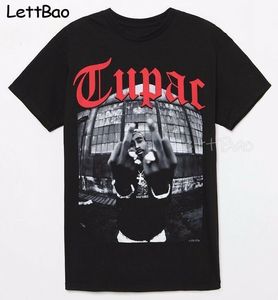 Tupac PAC Hip Hop Funny shirt Koszula Mężczyźni Vintage Graphic Nowość Streetwear Punk Niestandardowe Lato Japońskie KPOP Odzież