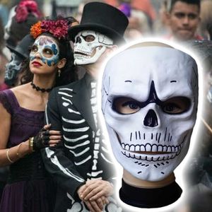 masks scary movies toptan satış-Film James Bond Spectre Maskesi Kafatası İskelet Korkunç Cadılar Bayramı Karnaval Cosplay Kostüm Masquerade Hayalet Parti Reçine Maskeleri