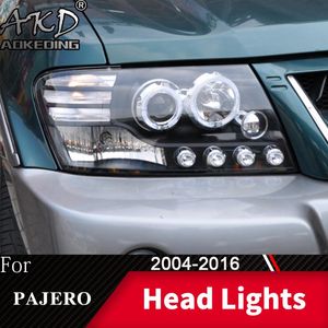 Huvudlampa för bil Mitsubishi Pajero v73 Montero strålkastare Dimljus Dag Running Ljus Drl H7 LED BI Xenon Bulb Andra belysning Sy