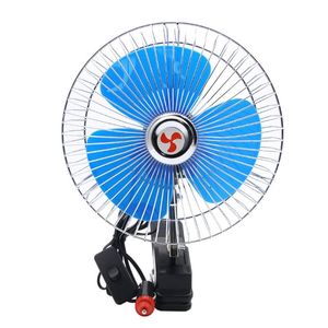 soğutma için 12 v fan toptan satış-Elektrikli Hayranları Inç V V Mini Araba Fan Soğutma Düşük Gürültü Yaz Taşınabilir Araç Kamyon Otomatik Salınım Satılık