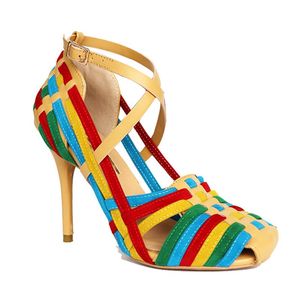 High Heels African Women Shoes Yellow Us Size Theme Bohemian Colour Combination Ladies Office Wear Adjustable Strap Sandal Sandals