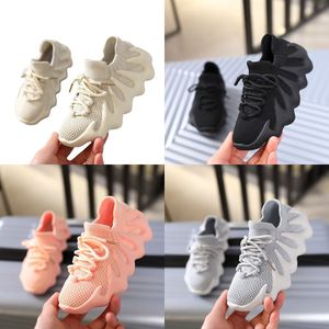 ayakkabı ışık çocukları bağcıkları toptan satış-2021 Yaz Erkek Kız Moda Rahat Sneakers Toddler Küçük Büyük Çocuk Işık Eğitmenler Çocuk Pembe Dantel Up Yürüyüş Ayakkabıları