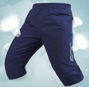 capri yürüyüş pantolonu toptan satış-Erkek Pantolon Boyutu XL XL Spor Hızlı Kuru Nefes Capri Erkek Yürüyüş Kargo Şort Hafif Erkekler Kırpılmış Pantolon