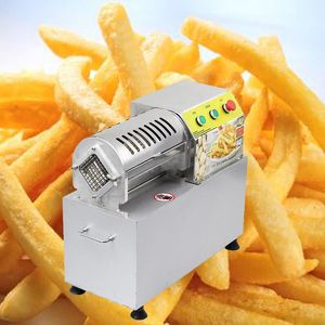 Toptan satış Fabrika Patates Kızartması Kesici Ticari Elektrikli Patates Cipsi Dilimleme Küçük Sebze Meyve Kesme Makinesi 900 W
