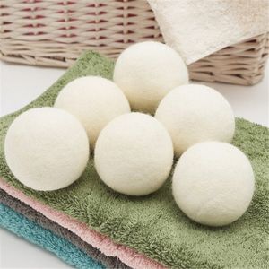 kumaş kurutucu toptan satış-7 CM Çamaşır Ürünleri Temiz Topu Kullanımlık Doğal Organik Kumaş Yumuşatıcı Premium Yün Kurutucu Topları