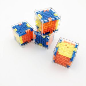 cerebro juegos infantiles al por mayor-Intelligence Toys D Mini Speed Speed Maze Magic Cube Puzzle juego Laberinto Rolling Ball Ballo Aprendizaje Balance Juguetes educativos para niños Adulto