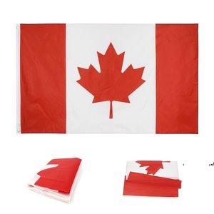 newCanada Flags Polyester Square Garden Flag Red Canadian National Day Maple Leaf Pattern CA Banner CM EWB7760