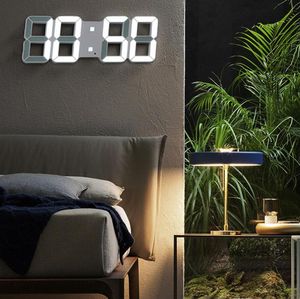 masa masaları ev ofisi toptan satış-Nordic LED Saat Alarm İzle USB Şarj Elektronik Dijital Saatler Duvar Horloge D Dijital Saat Ev Dekorasyon Ofis Masa Masası Saati