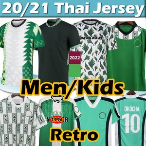 Nigeria Retro Soccer Jersey Maillot de Foot Okechukwu Oighalo Okocha Ahmed Musa Ndidi Mikel Jerseys Mannen Kinderkit Voetbal Shirts Training Uniformen