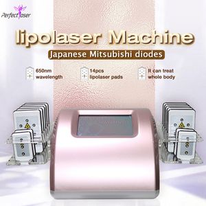 Wholesale mitsubishi laser for sale - Group buy Non Invasive lipolaser body slimming laser lipo Mitsubishi Japan diode nm wavelength weight loss machine pads