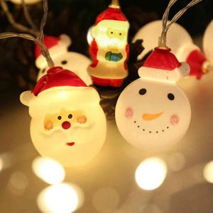 Tree M Battery With New Year Home Snowman Lamp Christmas Decor LED Light Strip