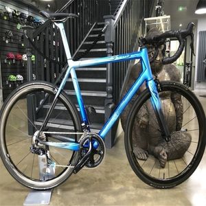 ingrosso bicycle decor-Art Decor Blue Blue Black Glossy Bicycle C64 Bike completa in carbonio con R7010 Groupset mm Wheelset