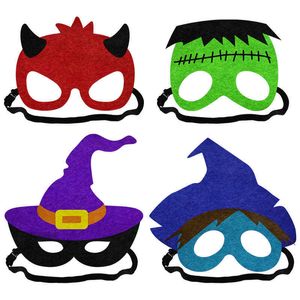 Wholesale DHL SHIP Halloween Sleep Masks Non-woven Eye Mask Party Decoration Supplies Masquerade Prom Cartoon 2167