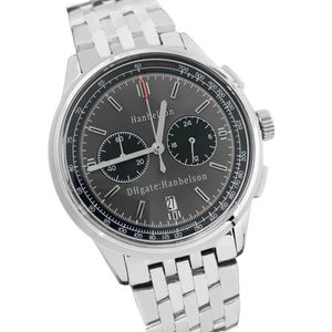 watch menes toptan satış-2021 Erkekler İzle Gri Yüzey VK Chronograph Çok Fonksiyonlu Kuvars Pil Siyah Teknoloji Paslanmaz Çelik Iş Eğilim Meneler Yarışması Saatler Hanbelson