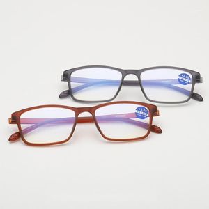 menzil gözlüğü toptan satış-Güneş Gözlüğü Nesil Anti Mavi Işın Okuma Gözlükleri TR Dikdörtgen Gözlük Çerçeve Şeffaf Lens Derece Artı Artı