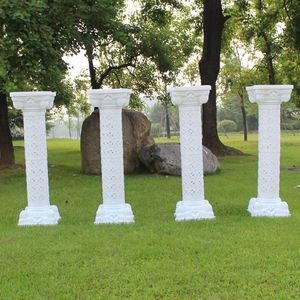 pilares blancos de la boda al por mayor-Decoración de la fiesta unids cm Columna de plástico Roman Columna blanca Suministros de boda Soporte de flores Iluminación Pilares de Roma