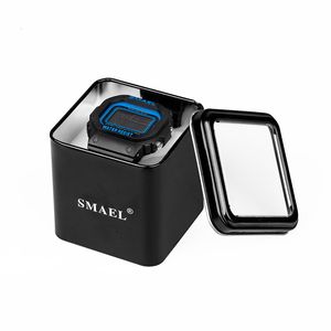 model kutusu toptan satış-Saatler Kutular Kutuları Smael Karton Kare Black in modelinin bulunması SADECE SATILDI lütfen Saat ile birlikte satın alın NO4