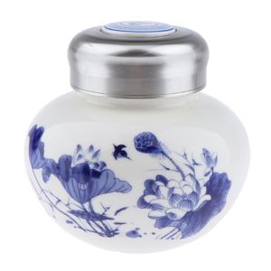Storage Bottles Jars Leakproof ml Empty Ceramic Loose Powder Makeup Case Tea Tin Honey Wax Oil Pot Container