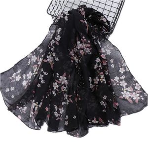 long scarf Flower floral Bali yarn popular Chinese style autumn and winter warm cotton