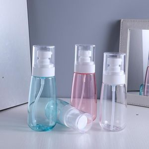 yeni parfüm ambalajları toptan satış-Yeni Mist Sprey Şişesi Plastik Seyahat Doldurulabilir Şeffaf Havasız Pompa Parfüm Cep Şişesi Bireysel Paketi EWB7772