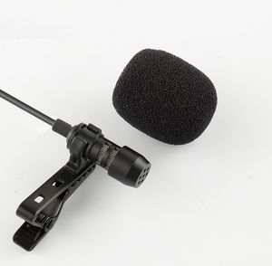 microfone externo para laptop venda por atacado-Mini microfone clip on lapel lavalier pc telefone câmera microfones externos portátil microfones para Android smartphone laptop