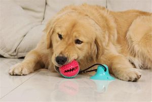 Wholesale dog toy balls small resale online - Dog Toys Chews Toy Molars Tooth Cleaning Suction Cups Leaker Bite Ball Toothbrush Chew Small Funny