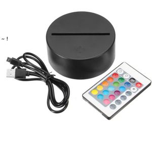 Party Supplies D Illusion Night Light in1 RGB LED Lamp Bases Touch Switch Replacement Base for D D Table Desk Lamps RRA9574