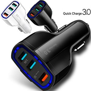 Quick Fast Charger QC3 W A Auto Chargers Adapter voor iPhone x Samsung HTC Android Phone GPS MP3 detailhandel