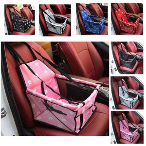 Wholesale puppy hammock for car for sale - Group buy School Bags Pet Kitten And Puppy Car Harness Seat Bag Waterproof Basket Folding Hammock Backpack Small Cat Dog Safety Travel Net