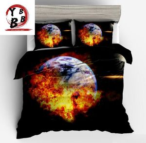 Bedding Sets D Fire Star Twin Full Queen King Size Universe Outer Space Planet Bedspread Duvet Cover Set Pillowcase