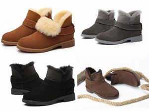 Wholesale leila for sale - Group buy Sell women boots low winter Cashmere Warm shoes Flat bottom Real leather Pregnant non slip Leila snow leisure o7lL