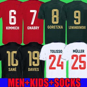 21 Bayern fotbollströja Lewandowski Wiesn Oktoberfest Sane Davies Goretzka Gnabry Muller Fans Fotboll uniformer Skjortor Hem Män Kids Kit Kimmich Tops