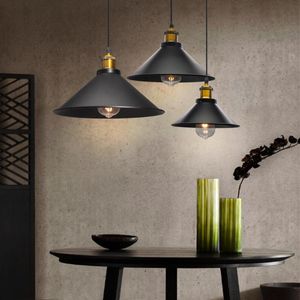 Wholesale black combine resale online - Pendant Lamps Artpad Light Lamp Combined With E27 Fitting Industrical Black Bar Cafe Restaurant Hanging cm Adjust Cable