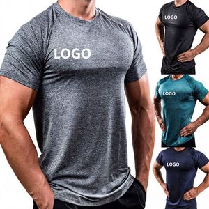 outdoor athletische hemden großhandel-Herren die ein schnelles trockenes T Shirt läuft athletischer Outdoor Kurzarm Komfortable Sport Top Performance Shirttops SG70992