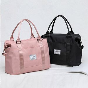 large pink duffle bolsa