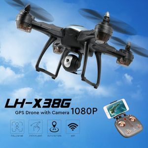 Wholesale following dron resale online - LH X38G GPS RC Drone With Camera P K WiFi FPV Dron Auto Following Altitude Hold Quadcopter G APP Control Toys Drones