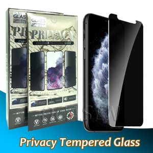 Privacy Anti spy Tempered Glass Screen Protector for iPhone Pro Max XR XS X Plus With Retail Package