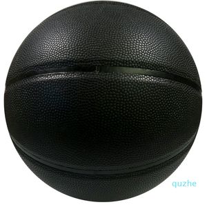 bolas de fábrica al por mayor-Fábrica personalizada material PU personalizado entrenamiento baloncesto baloncesto negro baloncesto