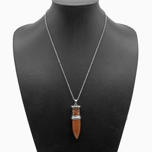 Pendant Necklaces Party Focus Amethyst Tigers Eye Colorful Jewelry For Men And Women Chakra Gem Quartz Crystal Gift Natural Healing