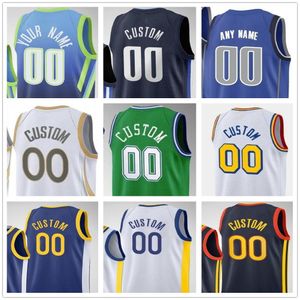 dallas gömlek toptan satış-Özel Basketbol Herhangi Bir Ad Numarası Altın Durum Dallas Jersey Boş Erkekler Gençlik Eğitim Üniformaları Gömlek Yeşil Siyah Beyaz Sarı Formalar