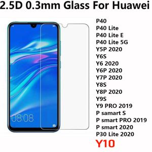 2 D Tempered Glass Phone Screen Protector For Huawei P40 LITE G Y10 Y5P Y6S Y6 Y6P Y7P Y8S Y8P Y9S Y9 PRO P samart S PRO P30 Lite